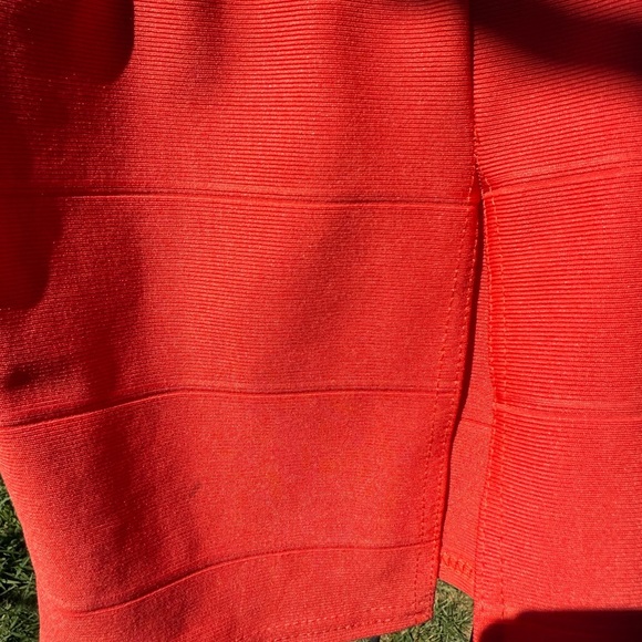 MISSGUIDED Elegant Deep Coral colored bandage Sleeveless Dress Size X-Small - Picture 6 of 10